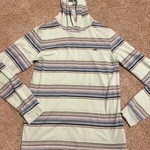 Salty Crew Puerto Hood Tech Tee in sea foam Men’s Size Small